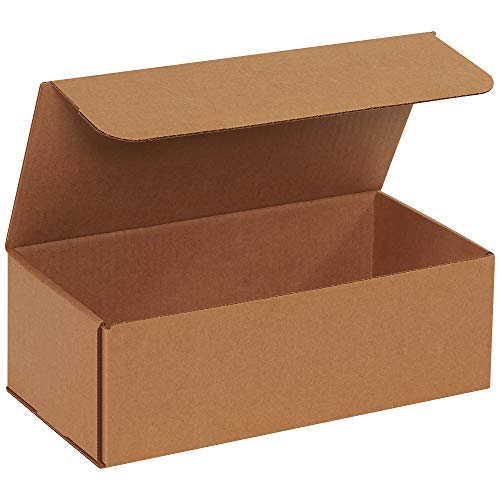 BOX USA BM1264K Corrugated Mailers, 12" x 6" x 4", Kraft (Pack of 50)