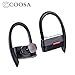 True Wireless Earbuds Mini Twins COOSA Bluetooth 4.1 Stereo Headphones Noise Cancelling Cordless Earphones Sweatproof In-Ear Headset with Mic Fit Sports Gym for iPhone Samsung iPad Android (blcak)