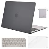 MOSISO MacBook Air 13 Inch Case 2018 Release A1932 with Retina Display, Plastic Hard Shell & Keyboard Cover & Screen Protector & Storage Bag Only Compatible Newest MacBook Air 13, Gray