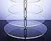 Utenlid Acrylic 7-Tier Round Stacked Party Cupcake Stand with Stable Screw-On Pillars - Tiered Cupcake Stand/Cupcake Tower
