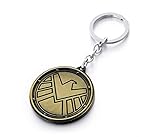REINDEAR Marvel Avengers Agents of SHIELD Logo Metal Pendant Keychain US Seller (Copper)
