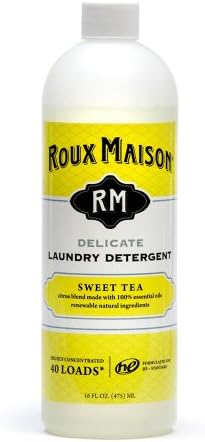 Roux Maison All Natural HE Liquid Laundry Detergent & Stain Remover, 16oz, Delicate, Sweet Tea