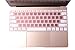 Rose Gold Keyboard Cover for 2018 2017 2016 Release MacBook Pro 13 Inch A1708 Without TouchBar and MacBook 12 Inch A1534 Keyboard Protective Skin (Hollow Rose Gold/White)