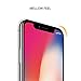 iPhone X Screen Protector,Huafly 0.33mm 3D Premium Tempered Glass Screen Protector Film for iPhone X 5.8 Inch (HD Clear)