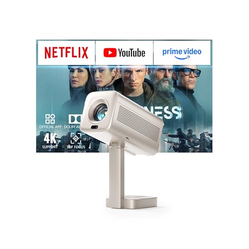 VOPLLS Mini Projector 4K WiFi Bluetooth Toad Free Projection
