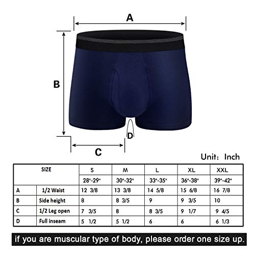 Mens Boxer Brief Short Leg Cotton Underwear Low Rise No Rideup Sport