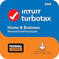 TurboTax Desktop Home & Business 2025, Federal & State Tax Return [PC/Mac Download]