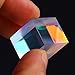 F-ber 1Pcs 2 x 2 x 2cm Colorful Optical Glass RGB Dispersion Cross Dichroic Cube Prism X-Cube for Physics Teaching Research Decoration Art Education