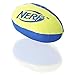 Nerf Dog (2-Pack) UltraPlush Trackshot Football Dog Toy, Orange/Blue & Green/Blue, Small