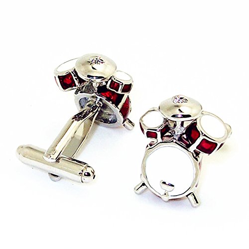 Badmen Drum Kit Cufflinks Men Jewelry Musical Instruments Cufflinks Guitar Drums Trumpet Cuff-links