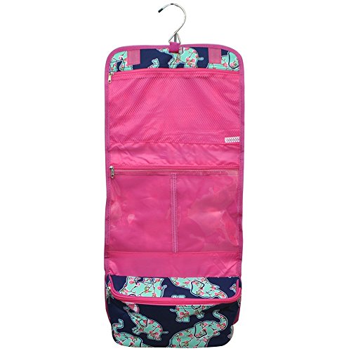 Baby Elephant Umbrella Print NGIL Toiletry Cosmetic/Jewelry Organizer Travel Pouch