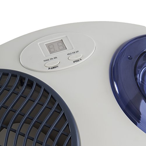 AIRCARE 7D6 100 4-Speed Table Top Evaporative Humidifier, Grey