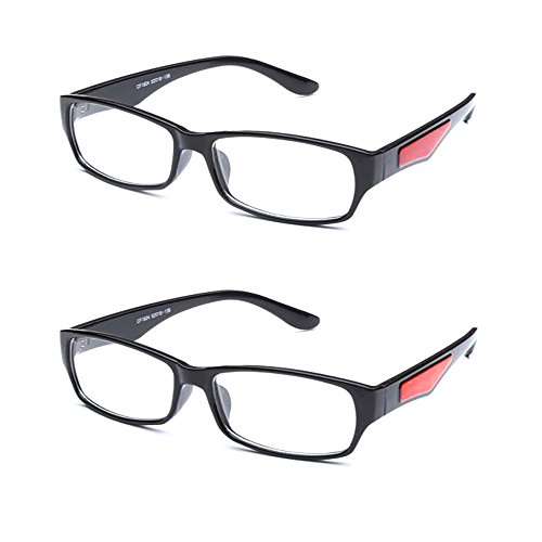 Newbee Fashion - Casual Simple Squared Durable Frames Temple Design Clear Eye Glasses