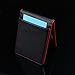 Y&G YCM13A01 Red Black Mens Synthetic Leather Wallet Husband Presents with Stainless Steel Money Clip Birthday Presents Idea
