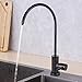 Kitchen Sink Water Filter Faucet - [Advanced] [100% Pur] Drinking Water Faucet Fits Most RO Units or Water Filtration System, Stainless Steel 304 Brushed Nickel Filtered Tap (Black)