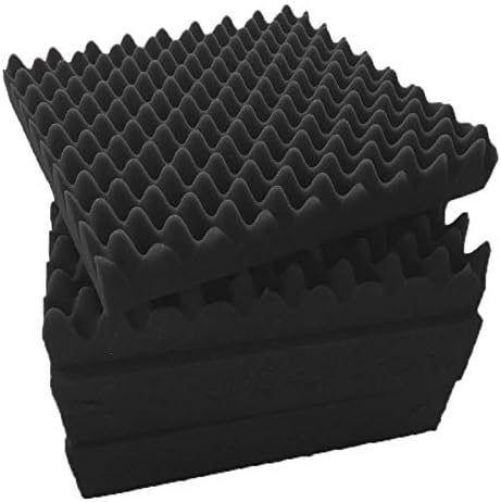 12 Pack- Studio Acoustic Foam Sound Absorption Proofing Panel Wedge 1" x 12" x 12" (Black-YH)