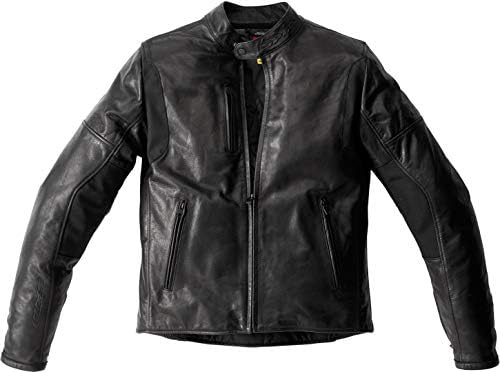Spidi Thunderbird Custom/Naked Style Leather Motorcycle Jacket - Black