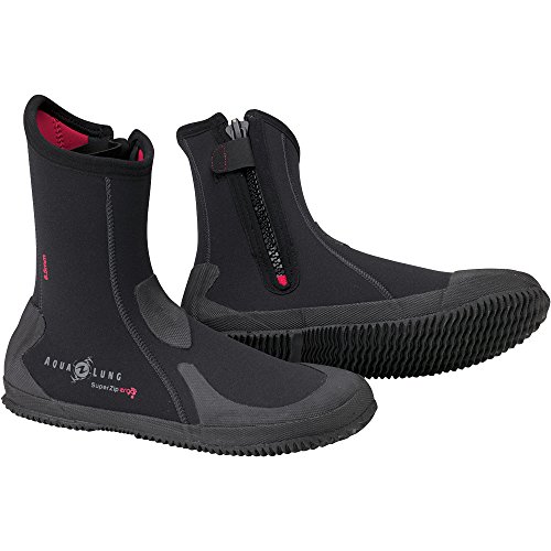 AquaLung Unisex-Adult Superzip Ergo 5mm Boots 10 Black