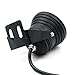 Remote Control 10w 12v Water Resistant RGB LED Underwater Light Lamp for Landscape Fountain Pond Lighting (Black)