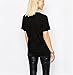 Wiipu Women's rock punk skull print cotton loose casual t-shirt tees tops(J812)