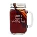 Personalized Handled Mason Jar Engraved with Your Custom Text
