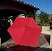 Formosa Covers 9ft Umbrella Replacement Canopy 6 Ribs in Red (Canopy Only)
