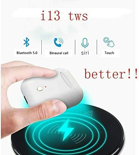 Mialice i13 TWS Bluetooth Earphone Wireless Headphones 5.0 Dual in-Ear Stereo Earbuds Touch Wireless Charging Function