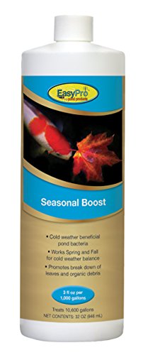 EasyPro Pond Products SWT32 - Seasonal Boost - A Proven Blend of Cold Weather Beneficial Bacteria for Ponds and Water Features - 32 Ounce