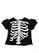 Sassy Silver Skeleton Halloween Costume Fits 18