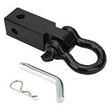 BETOOLL HW9113 2-Inch Shackle Tow Hitch Receiver Fits Jeep Wrangler and All Chevy/GMC, Ford, Dodge, Nissan, Toyota Truck 2" Receivers