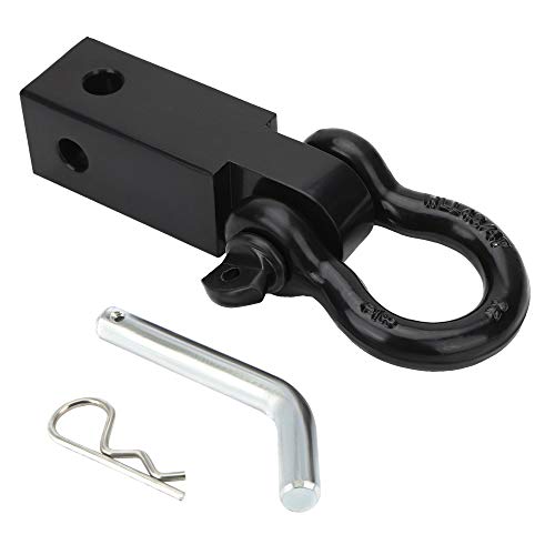 BETOOLL HW9113 2-Inch Shackle Tow Hitch Receiver Fits Jeep Wrangler and All Chevy/GMC, Ford, Dodge, Nissan, Toyota Truck 2" Receivers