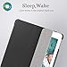 rooCASE iPad 9.7 2018/2017 Case, Optigon Lightweight Slim Shell Trifold Case Stand with Auto Sleep/Wake Function for Apple iPad 9.7 Inch (iPad 5th/6th Gen), Black