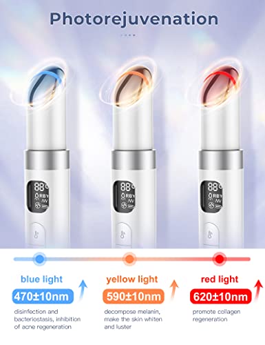 ANLAN Masajeador de Ojos Eléctrico, EMS Dispositivo de Ojos Antiarrugas y Antiedad, 3 Modos de LED Terapia, 38-45 ℃ Compresa Caliente, Mejora Ojeras, Bolsas, Hinchazón, Arrugas, Contorno de Ojos