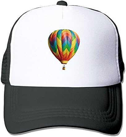 Hot Air Balloon Rainbow Fashion Baseball Cap for Men and Women Adjustable Mesh Trucker Hat