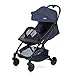 Beberoad R2 Ultra Compact Lightweight Travel Folding Baby Newborn Stroller with Waterproof Canopy and All Wheels Suspension, Jeans Blue