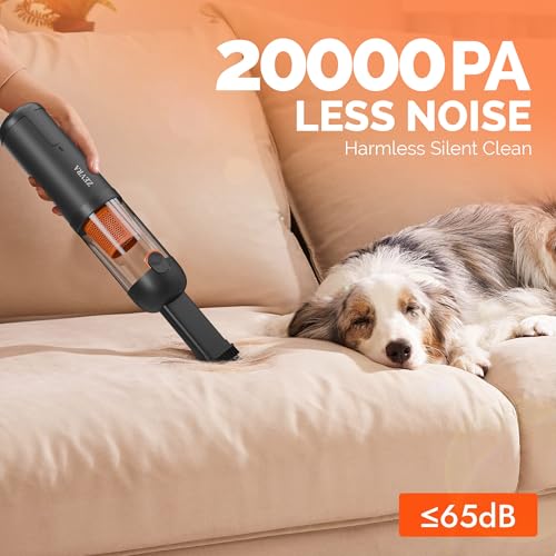 Zevra Portable Car Vacuum Cleaner 20000Pa – Rechargeable Cordless Handheld Vacuum & Air Duster, 6-in-1 High Suction Cleaner with 5 Nozzles for Car, Home & Office