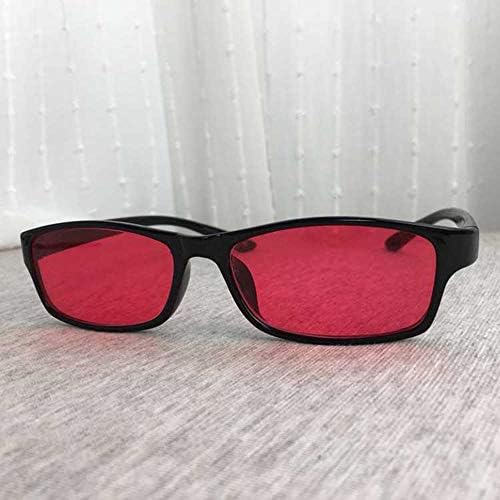Colour Blind Glasses for Men Women Corrective Achromatopsia, Red Green Blindness, Color Weakness, Mild Medium Grade, Black Frame, Transparent
