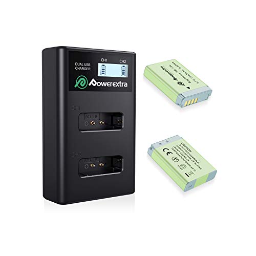 Powerextra NB13L Battery 2 Pack Replacement Compatible with CA NB13L