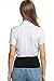 BEAUTYTALK Women's Short Sleeve Bolero Shrug Open Front Pleated Cardigan Jacket(White,L)