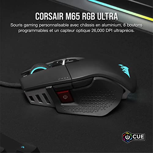 M65 RGB ULTRA Souris Gaming FPS Personnalisable – Noir