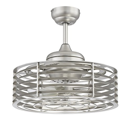 Savoy House 14-325-FD-SN Sea Side Fan D'Lier, 21" Ceiling Fan, Satin Nickel