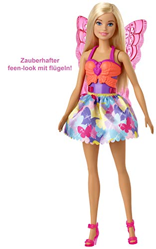 Barbie GJK40 - Dreamtopia 3-in-1 Fantasie Spielset, Puppe (blond) mit 3 Outfits und Zubehör: Fee, Meerjungfrau und Prinzessin, Spielzeug ab 3 Jahren – Bild 5