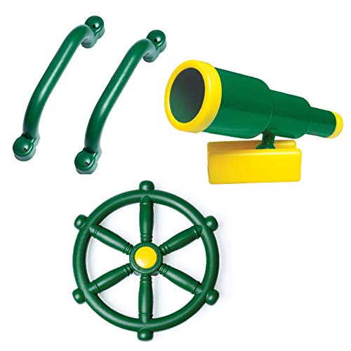 image for Barcaloo Playground Equipment Set with Kids Pirate Telescope, Steering