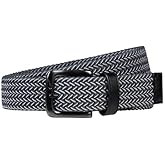 Nike Stretch Woven Belt (Dark Grey/White), Large (40/42)