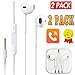 Earbuds, New Earphones Best Headphones for 6s/6/5s/5/4s/se/5c/4/7/8/X 3.5mm Wired Microphone 2 Packthumb 3