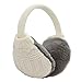 knolee Unisex Knitting EarMuffs Faux Furry Earwarmer Winter Outdoor EarMuffs,White