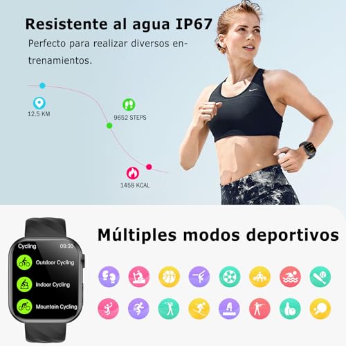 Marsyu 2026 New Smart Watch with ECG/Blood Pressure/HRV/Sleep/Temperature, Man Woman, 1.97" AMOLED Smartwatch Health with Bluetooth Calls/24H Heart Rate Monitor/SpO2/IMC/SOS,Body Composition