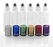 Aster Essentials Glass Roller Bottles with Metal, Stainless Steel Roll Balls. 10ml, 1/3oz Essential Oil Roll on Bottles are perfect for Aromatherapy, Perfume, & Lip Gloss-6 pack with 3 extra balls.