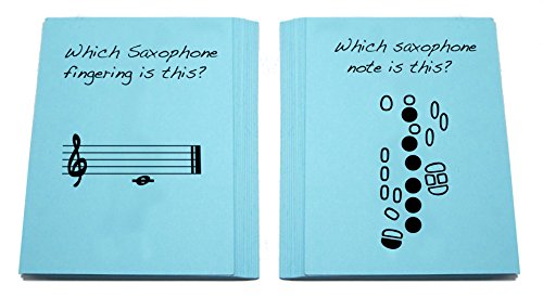 Saxophone Fingering Flashcard Set