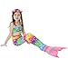 Bigface Up 3PCS Girls Swimsuit Mermaid Tail Swimwear Bikini Set Costume for Swimming
